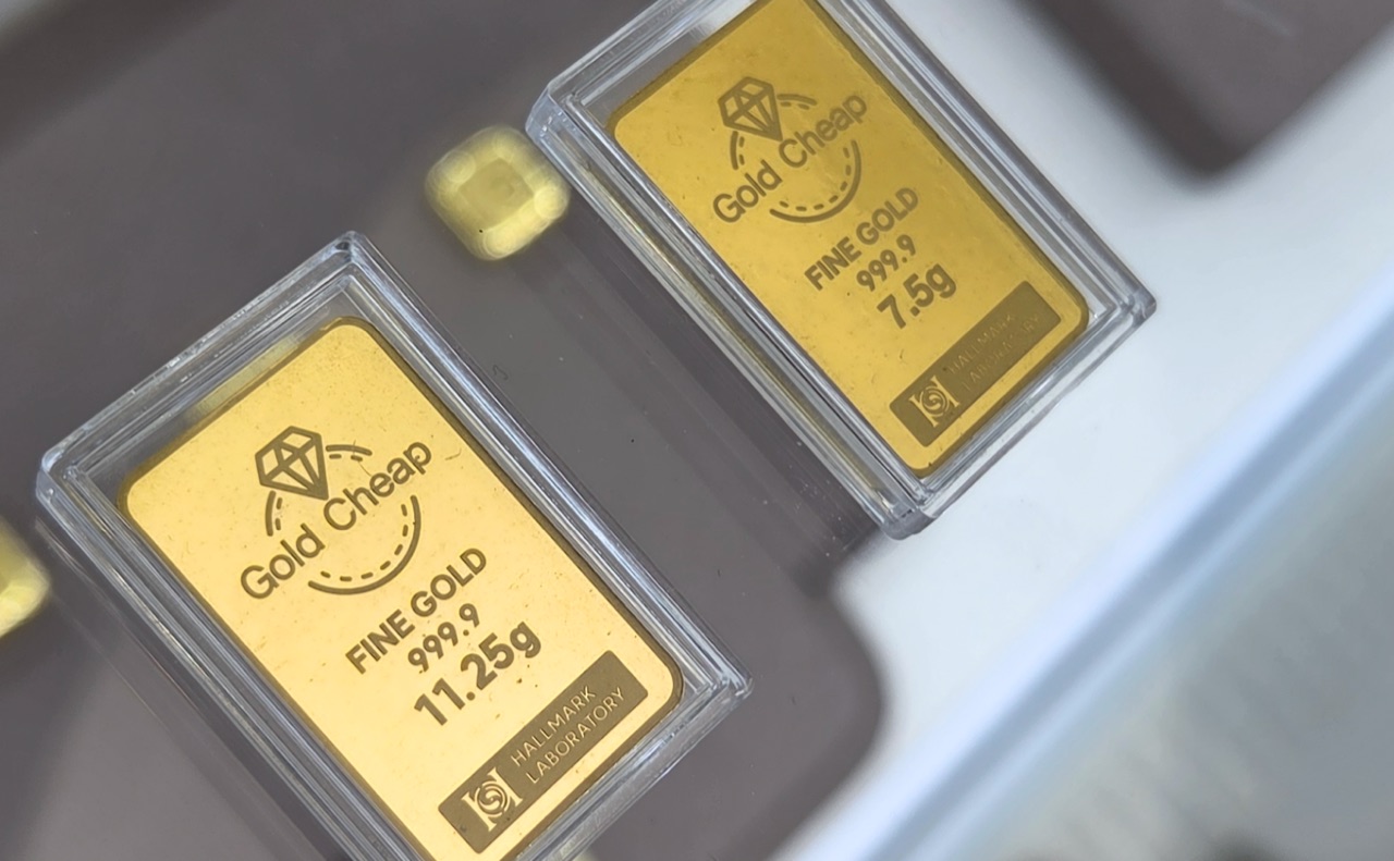 FINE GOLD 999.9 순금 골드바 · 홀마크 래버러토리 인증