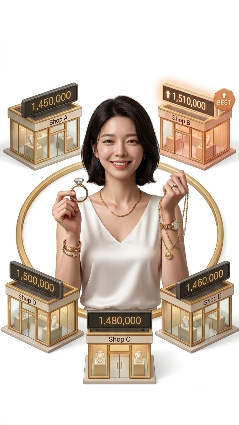 여러 금은방이 금·은 매입가로 경쟁하는 금고래 역경매
